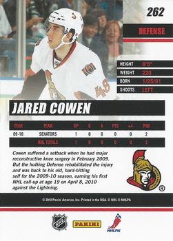 2010-11 Donruss #262 Jared Cowen  Back