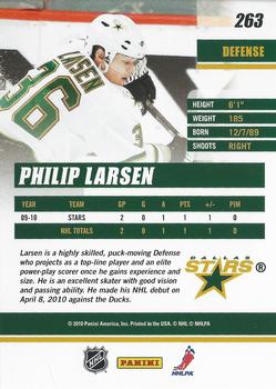 2010-11 Donruss #263 Philip Larsen  Back