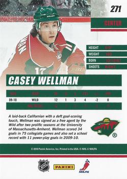 2010-11 Donruss #271 Casey Wellman  Back