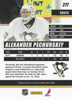2010-11 Donruss #277 Alexander Pechurski Back
