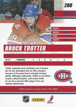2010-11 Donruss #280 Brock Trotter  Back