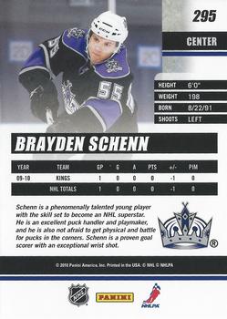 2010-11 Donruss #295 Brayden Schenn  Back