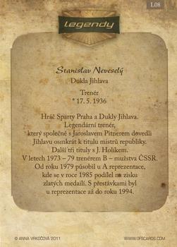 2011-12 OFS Plus - Legends #L08 Stanislav Nevesely Back
