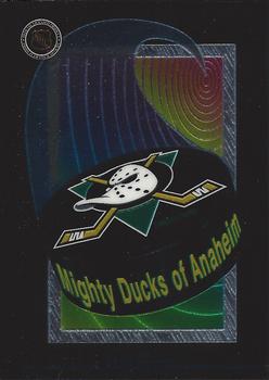 1994 Peninsula Vending NHL Logo Stickers #NNO Mighty Ducks of Anaheim Front