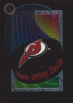 1994 Peninsula Vending NHL Logo Stickers #NNO New Jersey Devils Front