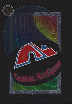 1994 Peninsula Vending NHL Logo Stickers #NNO Quebec Nordiques Front