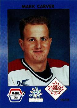 1992-93 Manitoba Junior Hockey League (MJHL) #148 Mark Carver Front
