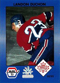 1992-93 Manitoba Junior Hockey League (MJHL) #151 Landon Duchon Front