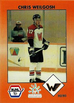 1992-93 Manitoba Junior Hockey League (MJHL) #184 Chris Wielgosh Front