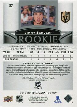 2019-20 Upper Deck The Cup #82 Jimmy Schuldt Back