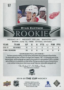 2019-20 Upper Deck The Cup #97 Ryan Kuffner Back
