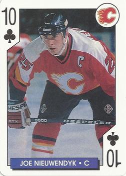 1995-96 Bicycle NHL Hockey Aces #10♣ Joe Nieuwendyk Front