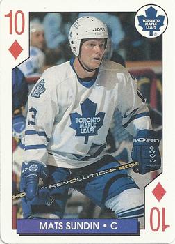 1995-96 Bicycle NHL Hockey Aces #10♦ Mats Sundin Front