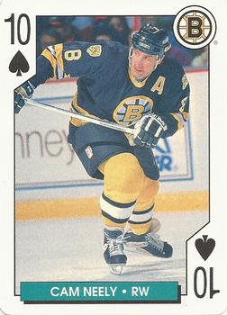 1995-96 Bicycle NHL Hockey Aces #10♠ Cam Neely Front