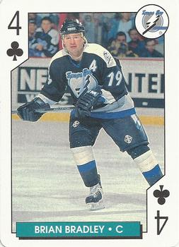 1995-96 Bicycle NHL Hockey Aces #4♣ Brian Bradley Front