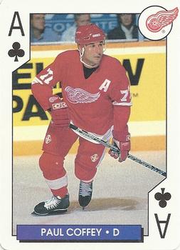 1995-96 Bicycle NHL Hockey Aces #A♣ Paul Coffey Front