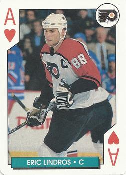 1995-96 Bicycle NHL Hockey Aces #A♥ Eric Lindros Front