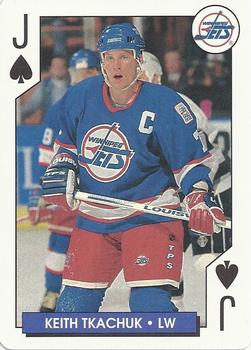 1995-96 Bicycle NHL Hockey Aces #J♠ Keith Tkachuk Front