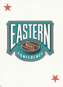 1995-96 Bicycle NHL Hockey Aces #JOKER Eastern Conference Logo Front