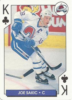 1995-96 Bicycle NHL Hockey Aces #K♣ Joe Sakic Front