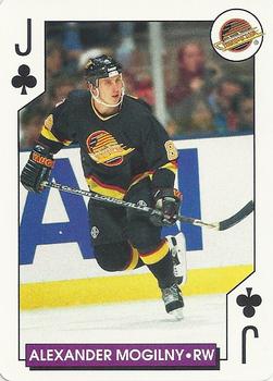 1996-97 Bicycle NHL Hockey Aces #J♣ Alexander Mogilny Front