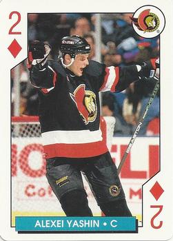 1996-97 Bicycle NHL Hockey Aces #2♦ Alexei Yashin Front