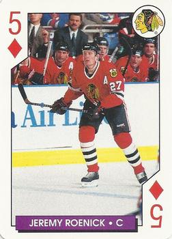 1996-97 Bicycle NHL Hockey Aces #5♦ Jeremy Roenick Front