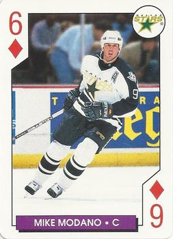 1996-97 Bicycle NHL Hockey Aces #6♦ Mike Modano Front