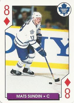 1996-97 Bicycle NHL Hockey Aces #8♦ Mats Sundin Front
