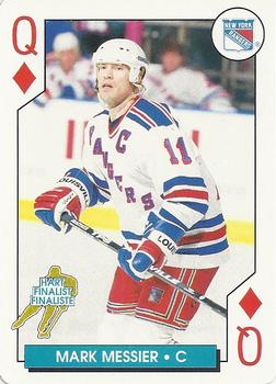1996-97 Bicycle NHL Hockey Aces #Q♦ Mark Messier Front