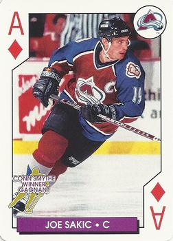 1996-97 Bicycle NHL Hockey Aces #A♦ Joe Sakic Front