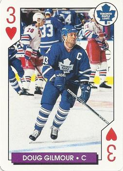 1996-97 Bicycle NHL Hockey Aces #3♥ Doug Gilmour Front