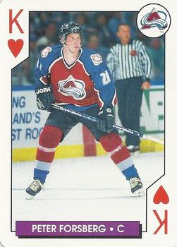1996-97 Bicycle NHL Hockey Aces #K♥ Peter Forsberg Front