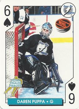 1996-97 Bicycle NHL Hockey Aces #6♠ Daren Puppa Front