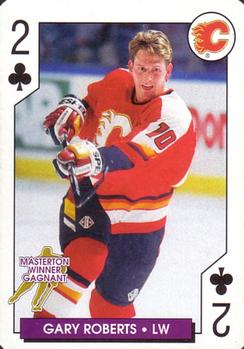 1996-97 Bicycle NHL Hockey Aces #2♣ Gary Roberts Front