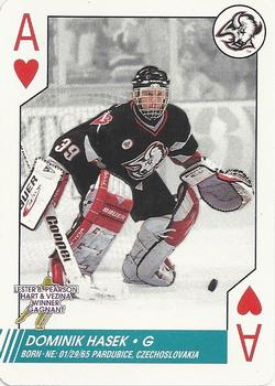 1997-98 Bicycle NHL Hockey Aces #A♥ Dominik Hasek Front