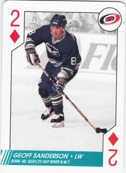 1997-98 Bicycle NHL Hockey Aces #2♦ Geoff Sanderson Front