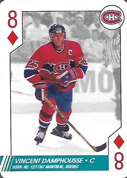 1997-98 Bicycle NHL Hockey Aces #8♦ Vincent Damphousse Front