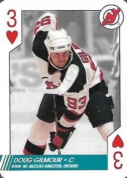 1997-98 Bicycle NHL Hockey Aces #3♥ Doug Gilmour Front