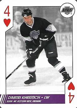 1997-98 Bicycle NHL Hockey Aces #4♥ Dimitri Khristich Front