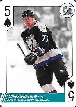 1997-98 Bicycle NHL Hockey Aces #5♠ Chris Gratton Front