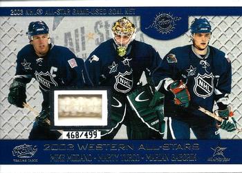 2003-04 Pacific - 2003 NHL All-Star Fantasy Nets #2 Mike Modano / Marty Turco / Marian Gaborik Front