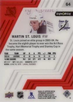 2020-21 Upper Deck Synergy - Red #64 Martin St. Louis Back