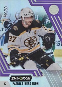 2020-21 Upper Deck Synergy - Purple #42 Patrice Bergeron Front