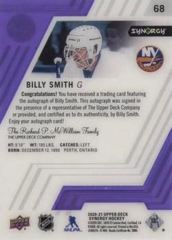 2020-21 Upper Deck Synergy - Purple #68 Billy Smith Back