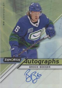 2020-21 Upper Deck Synergy - Autographs #A-BB Brock Boeser Front