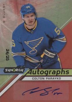 2020-21 Upper Deck Synergy - Autographs Red #A-CP Colton Parayko Front