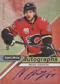 2020-21 Upper Deck Synergy - Autographs Red #A-HA Noah Hanifin Front