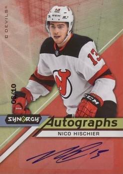 2020-21 Upper Deck Synergy - Autographs Red #A-NH Nico Hischier Front