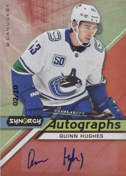 2020-21 Upper Deck Synergy - Autographs Red #A-QH Quinn Hughes Front